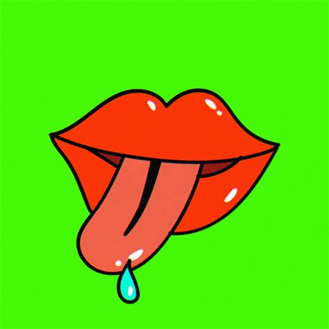 tongue kiss gif|french kiss tongue GIF by NICOLE DONUT